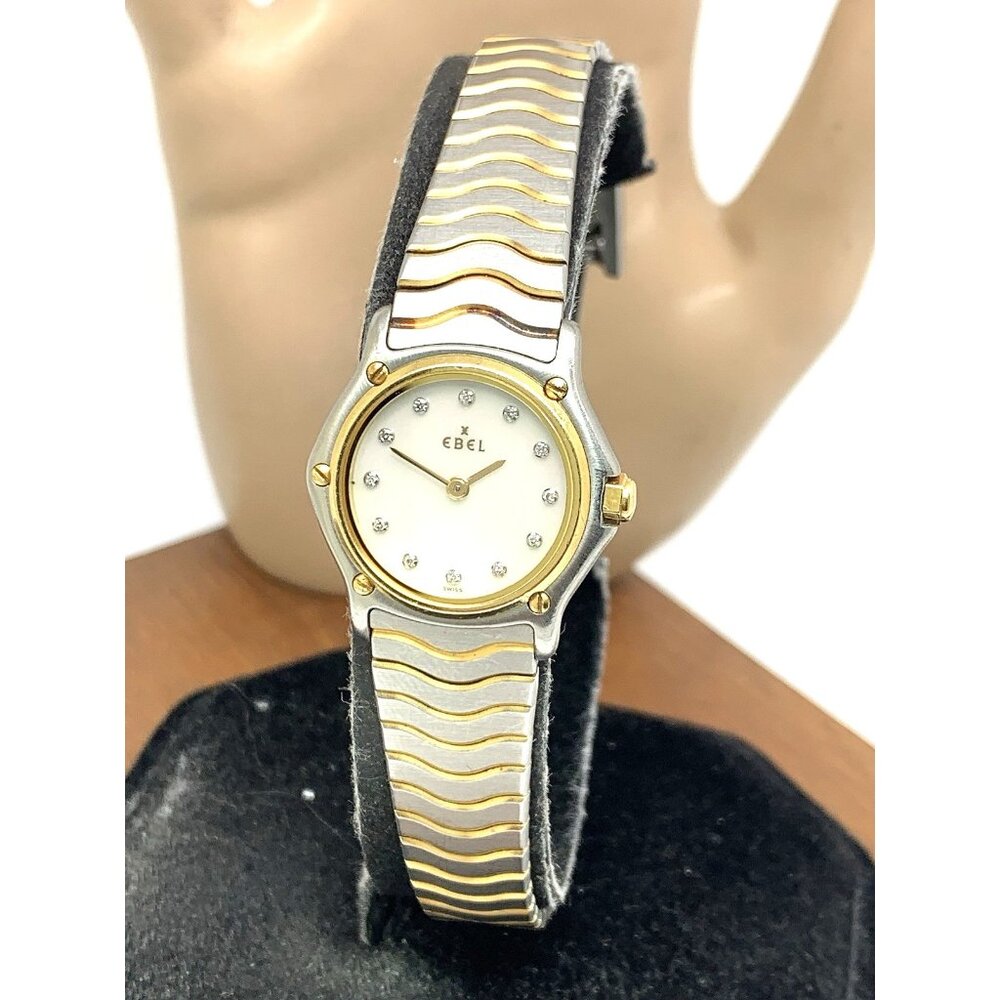Ebel Women's Watch Swiss Quartz Diamond Mother of Pearl Dial Two Tone 18k Steel